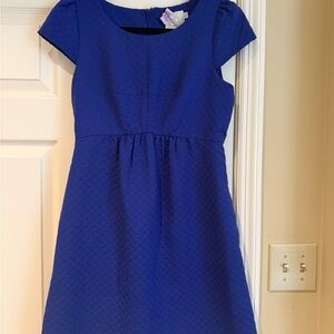 HD in Paris Blue Pleated A-Line Mini Dress